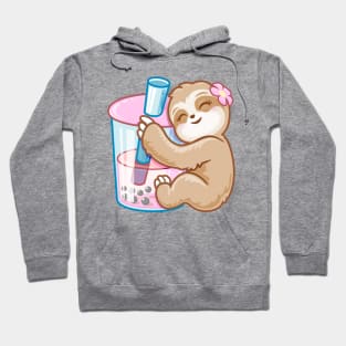 Boba tea sloth Hoodie